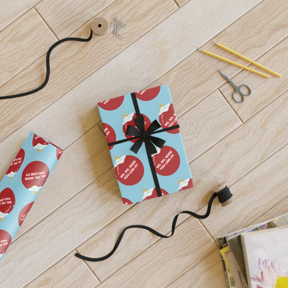 Ho Ho Hope You Like It | Christmas Gift Wrapping Paper Rolls, 1pc - Home Decor | A quirky, joy-filled design from Have Fun Spread Joy.