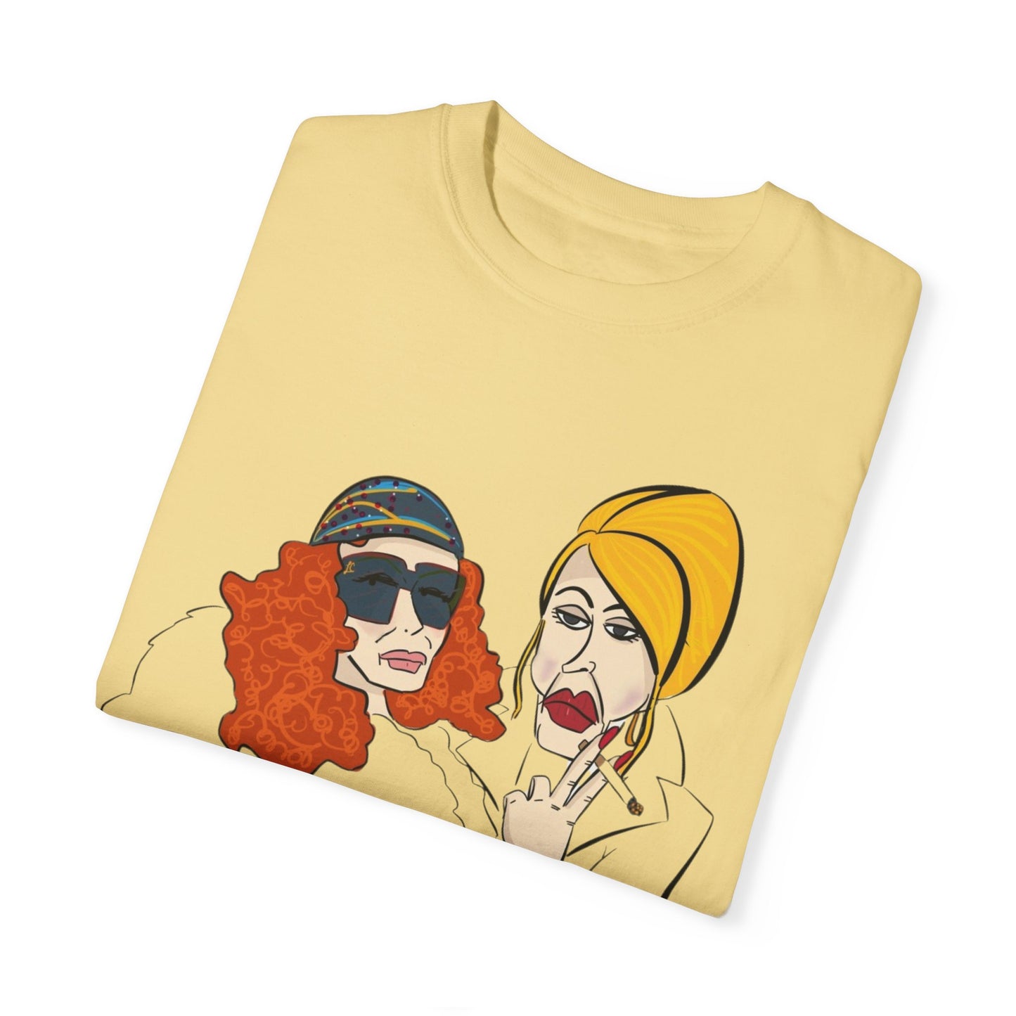 An Absolutely Fabulous Illustrated | Unisex Garment-Dyed T-shirt