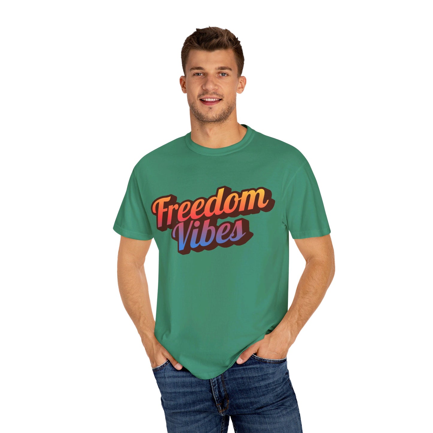 Freedom Vibes | Unisex Garment-Dyed T-shirt