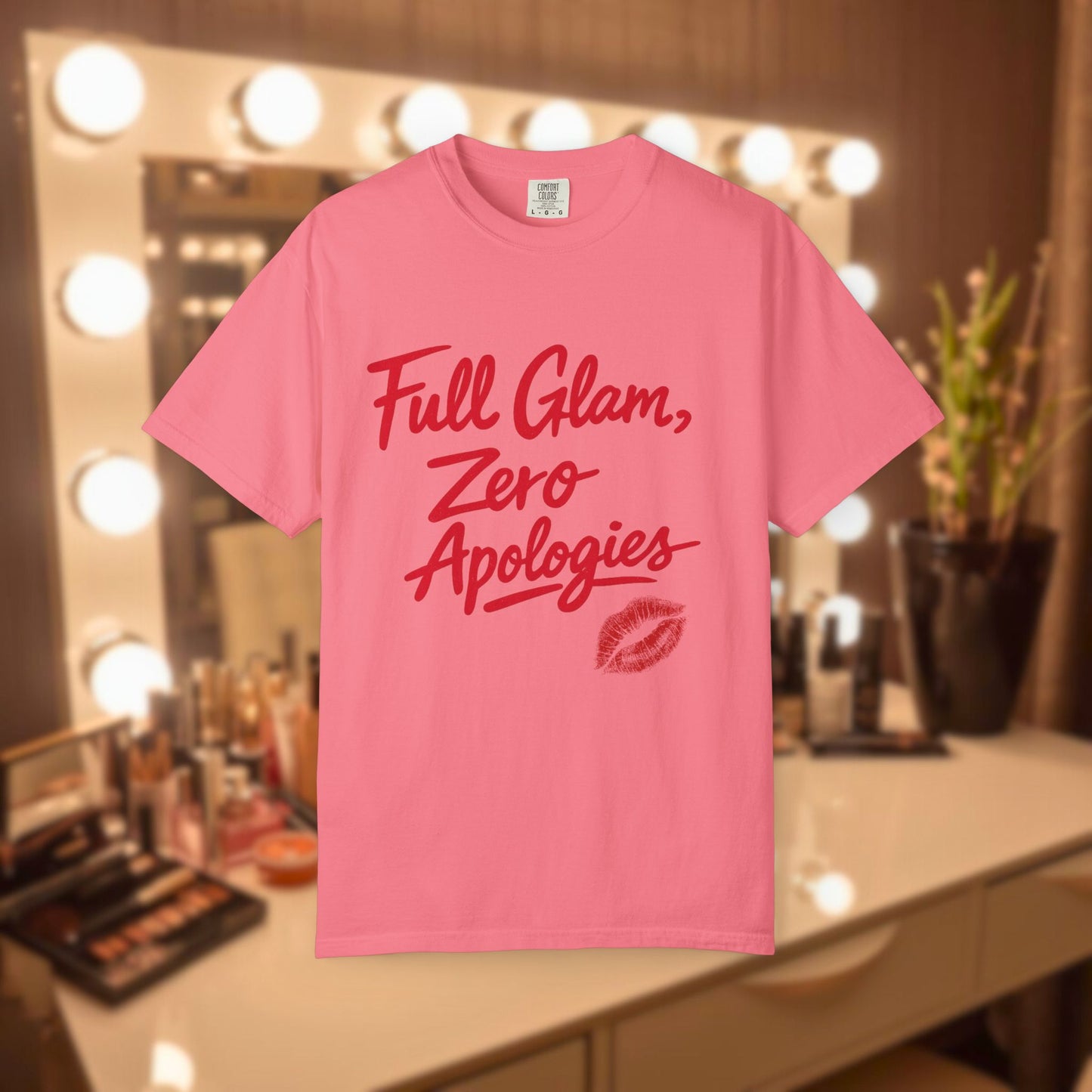 Full Glam, Zero Apologies | Unisex Graphic Crewneck T-Shirt