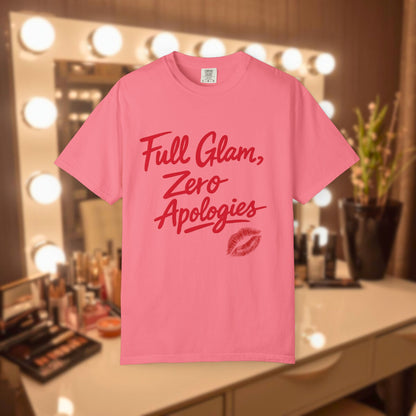 Full Glam, Zero Apologies | Unisex Graphic Crewneck T-Shirt