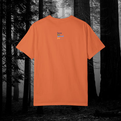 If You Haunt It, Flaunt It Illustrated Tee | Unisex Garment-Dyed T-shirt - T-Shirt | A quirky, joy-filled design from Have Fun Spread Joy.