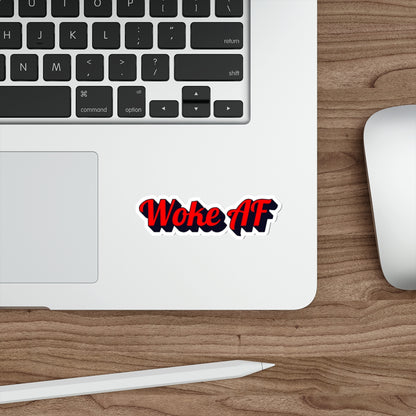Woke AF Die-Cut Stickers | Social Justice Vibes | Eco-Friendly Decor - Paper products | A quirky, joy-filled design from Have Fun Spread Joy.