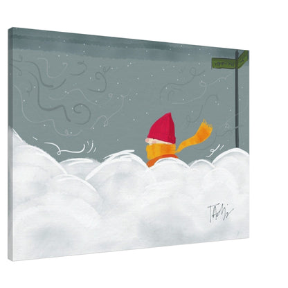 Wintry Walk | Canvas - Print Material | A quirky, joy-filled design from Have Fun Spread Joy.