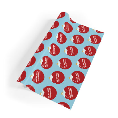 Ho Ho Hope You Like It | Christmas Gift Wrapping Paper Rolls, 1pc - Home Decor | A quirky, joy-filled design from Have Fun Spread Joy.