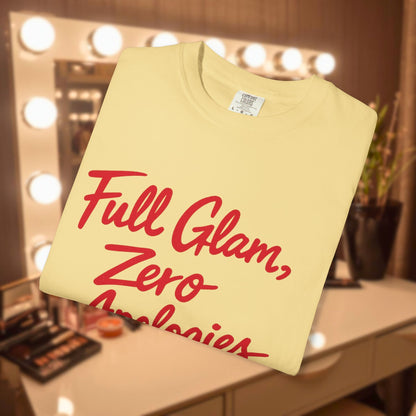 Full Glam, Zero Apologies | Unisex Graphic Crewneck T-Shirt