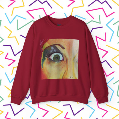 All Through the Sweatshirt | Unisex Heavy Blend™ Crewneck Sweatshirt - Sweatshirt | A quirky, joy-filled design from Have Fun Spread Joy.