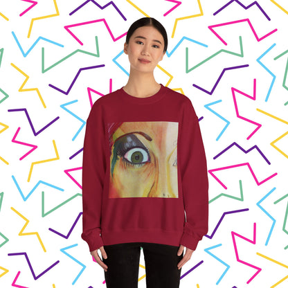 All Through the Sweatshirt | Unisex Heavy Blend™ Crewneck Sweatshirt - Sweatshirt | A quirky, joy-filled design from Have Fun Spread Joy.