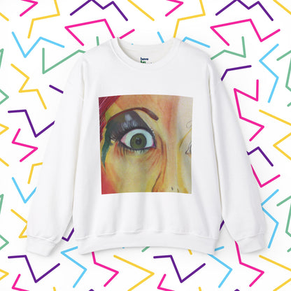 All Through the Sweatshirt | Unisex Heavy Blend™ Crewneck Sweatshirt - Sweatshirt | A quirky, joy-filled design from Have Fun Spread Joy.