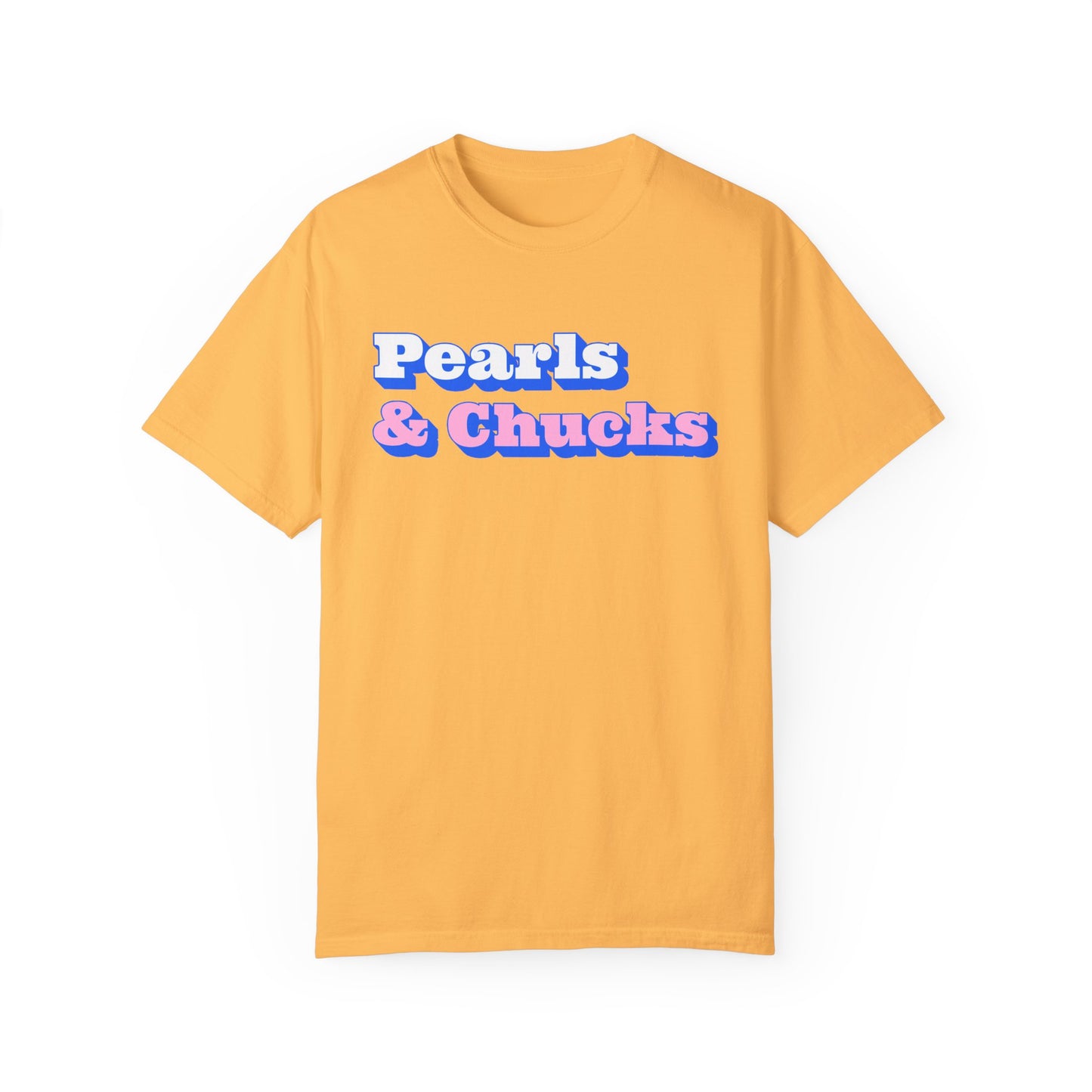 Pearls & Chucks General (Unisex Garment-Dyed T-shirt)