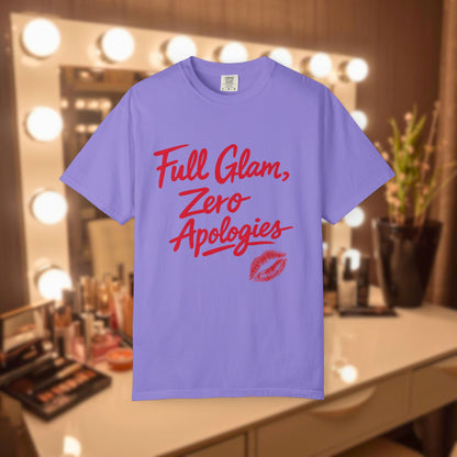 Full Glam, Zero Apologies | Unisex Graphic Crewneck T-Shirt