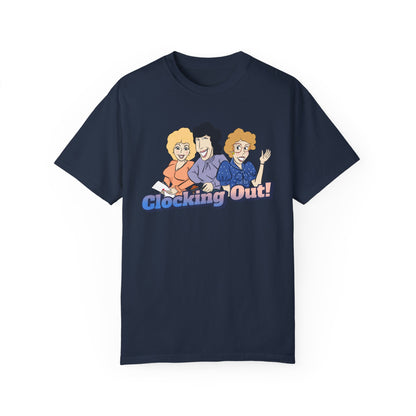 Working 9 to Fabulous | Unisex Garment-Dyed T-shirt - T-Shirt | A quirky, joy-filled design from Have Fun Spread Joy.