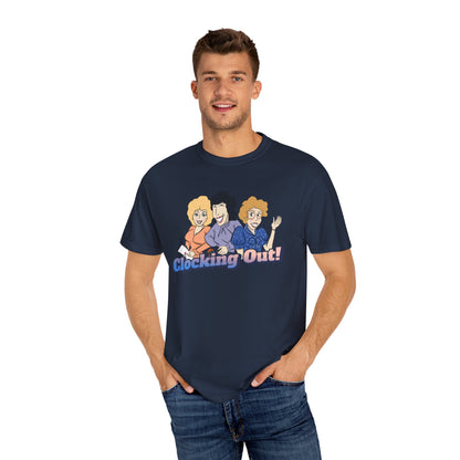 Working 9 to Fabulous | Unisex Garment-Dyed T-shirt - T-Shirt | A quirky, joy-filled design from Have Fun Spread Joy.