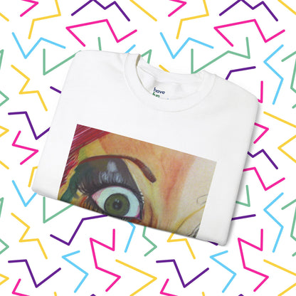 All Through the Sweatshirt | Unisex Heavy Blend™ Crewneck Sweatshirt - Sweatshirt | A quirky, joy-filled design from Have Fun Spread Joy.