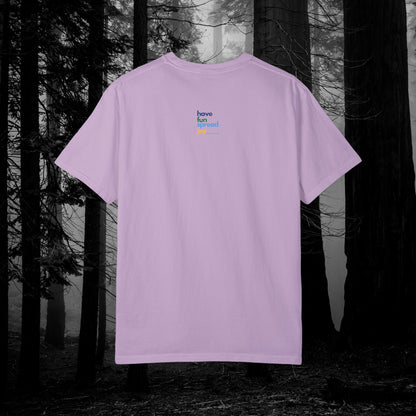 If You Haunt It, Flaunt It Illustrated Tee | Unisex Garment-Dyed T-shirt - T-Shirt | A quirky, joy-filled design from Have Fun Spread Joy.