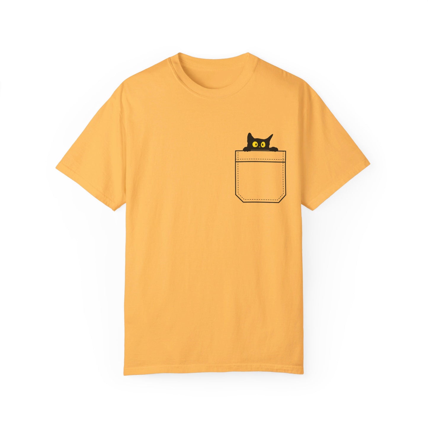 Pocket Cat T-Shirt | Unisex Garment-Dyed T-shirt