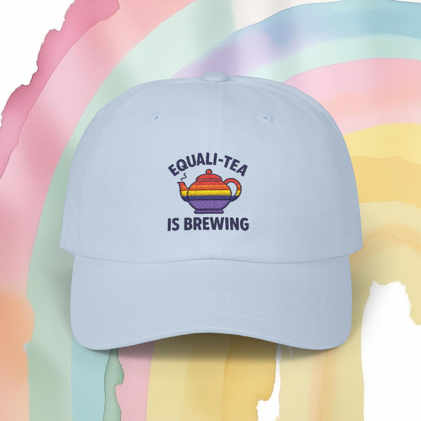 Equali-Tea Is Brewing Hat - Hats | A quirky, joy-filled design from Have Fun Spread Joy.