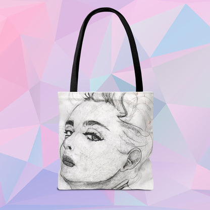 Living in a Material Tote | Tote Bag - Bags | A quirky, joy-filled design from Have Fun Spread Joy.