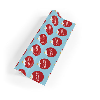 Ho Ho Hope You Like It | Christmas Gift Wrapping Paper Rolls, 1pc - Home Decor | A quirky, joy-filled design from Have Fun Spread Joy.