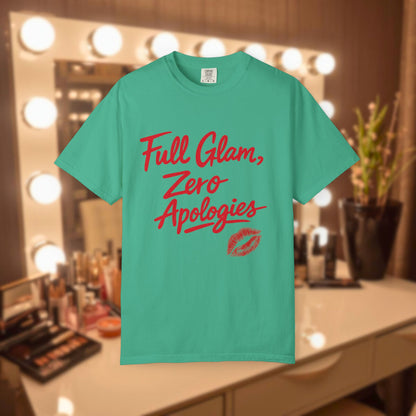 Full Glam, Zero Apologies | Unisex Graphic Crewneck T-Shirt