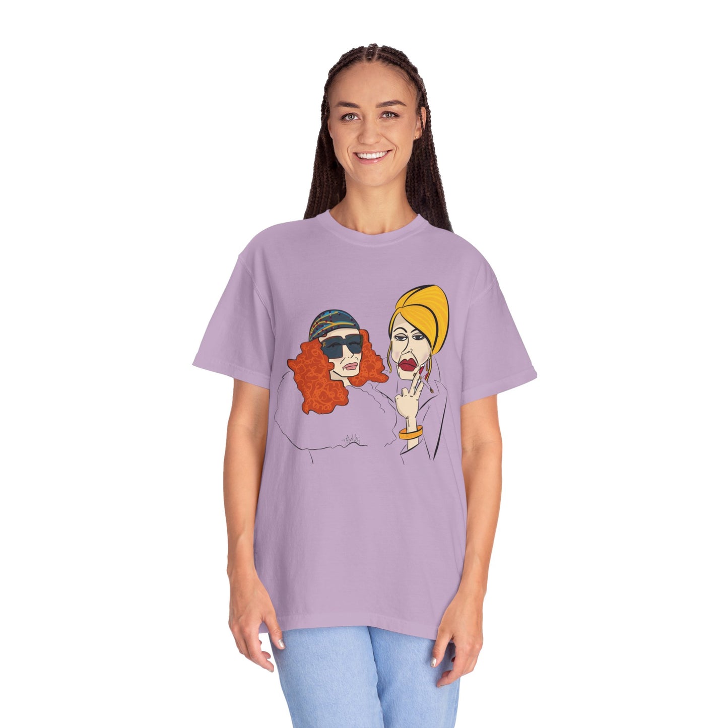 An Absolutely Fabulous Illustrated | Unisex Garment-Dyed T-shirt