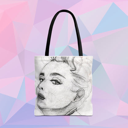 Living in a Material Tote | Tote Bag - Bags | A quirky, joy-filled design from Have Fun Spread Joy.