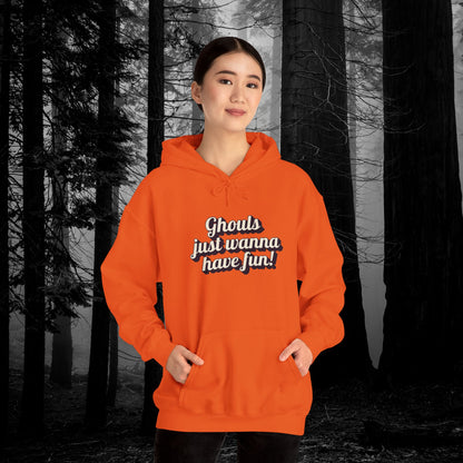 Ghouls Just Wanna Have Fun | Unisex Heavy Blend™ Hooded Sweatshirt - Hoodie | A quirky, joy-filled design from Have Fun Spread Joy.
