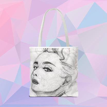Living in a Material Tote | Tote Bag - Bags | A quirky, joy-filled design from Have Fun Spread Joy.