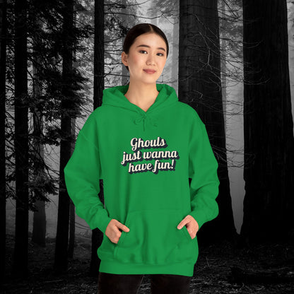 Ghouls Just Wanna Have Fun | Unisex Heavy Blend™ Hooded Sweatshirt - Hoodie | A quirky, joy-filled design from Have Fun Spread Joy.